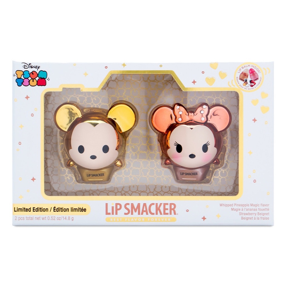 Rose Gold Mickey Minnie Tsum Tsum Lip Smacker Set